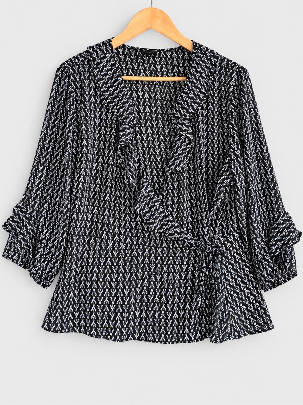 🎉5 for $45🎉 Worthington wrap top blouse shirt size XXL